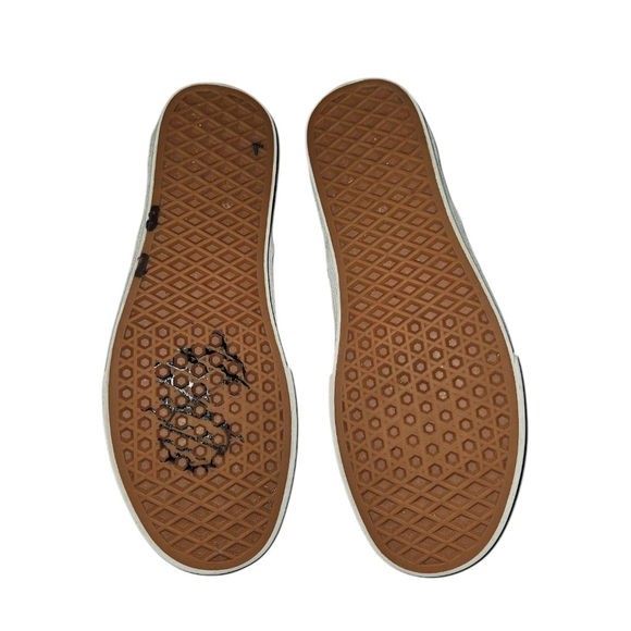 VANS OFF THE WALL SHOES UNISEX M 9.5 W 11 RED CHECKERBOARD FLAMES SKATE SLIP ON - Picture 9 of 11